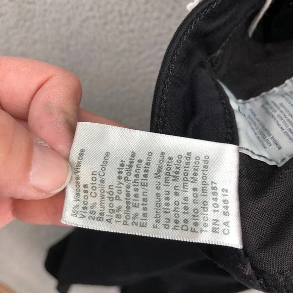 AG Adriano Goldschmied Legging Ankle Super Skinny Jeans Womens 32 14 Black New - Picture 15 of 16